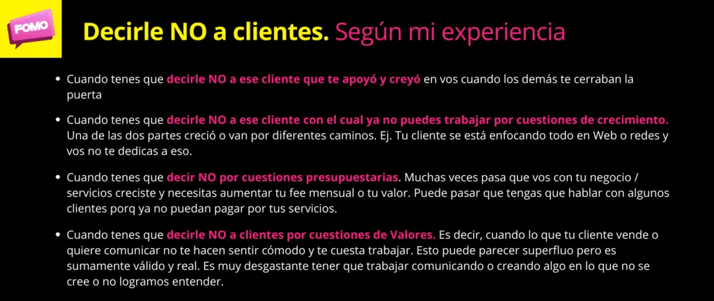 decir no a clientes 2